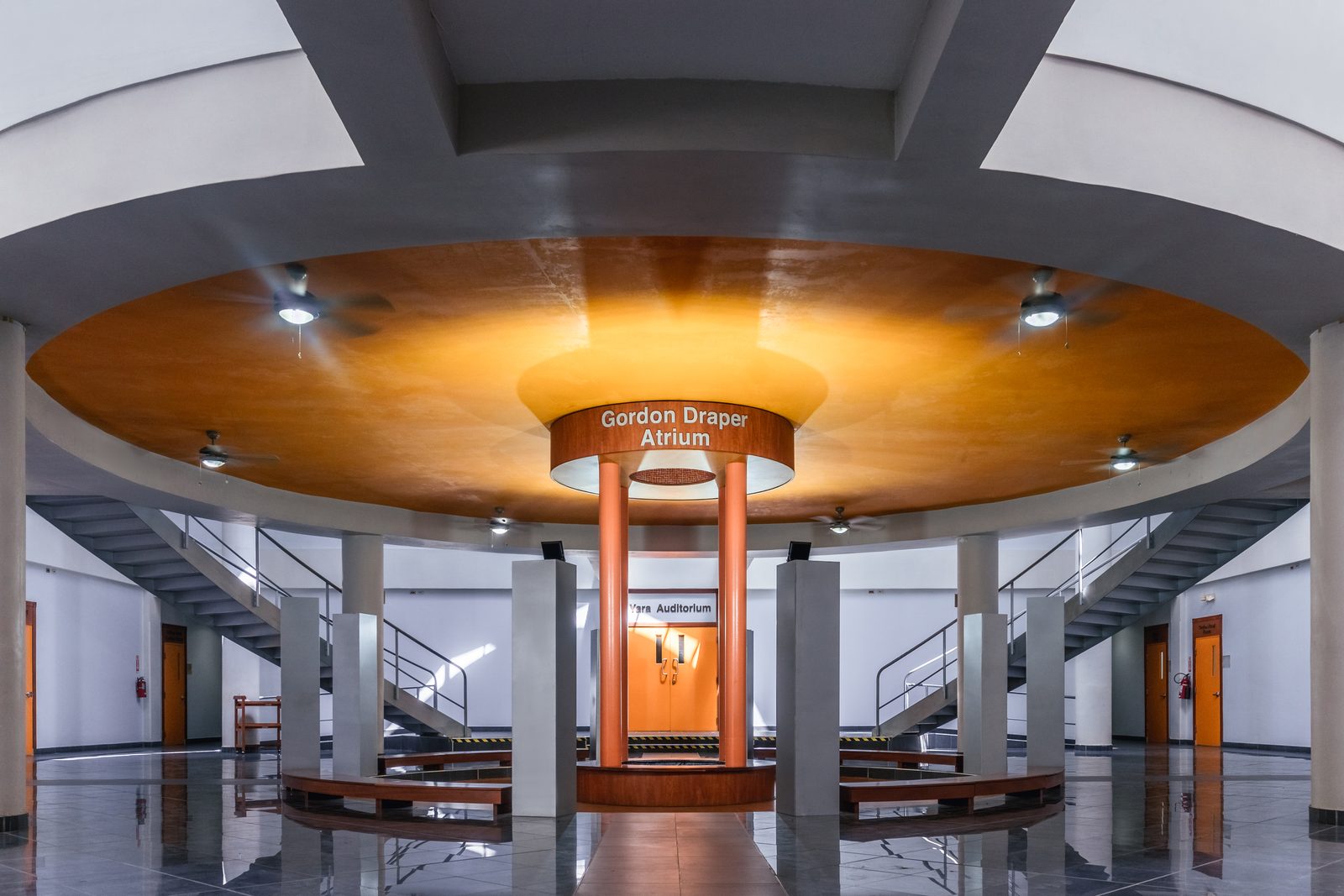 The Gordon Draper Atrium on the Lok Jack GSB campus
