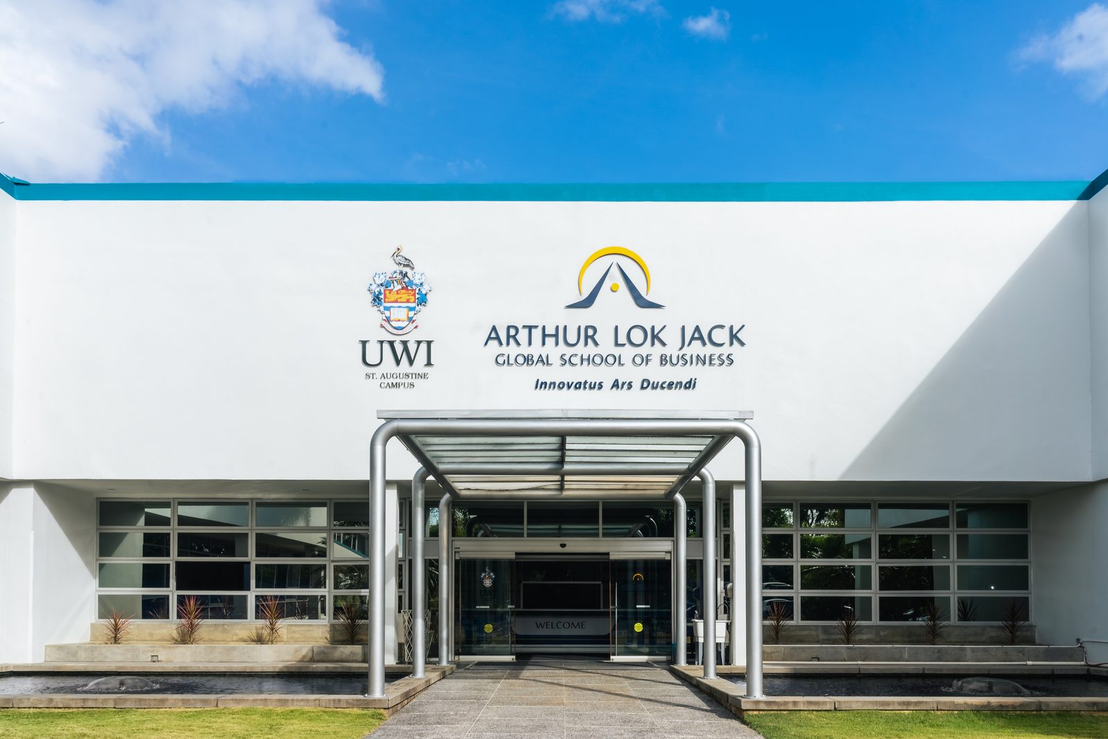 Main entrance signage