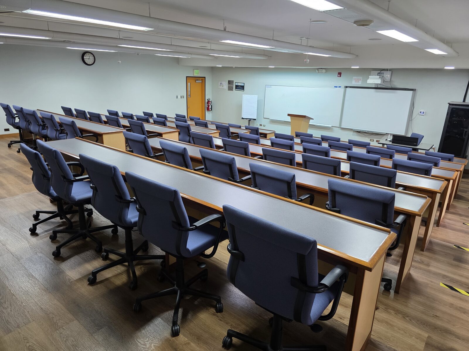 Sidney Knox Room - the room from the rear, facing the lectern and whiteboard